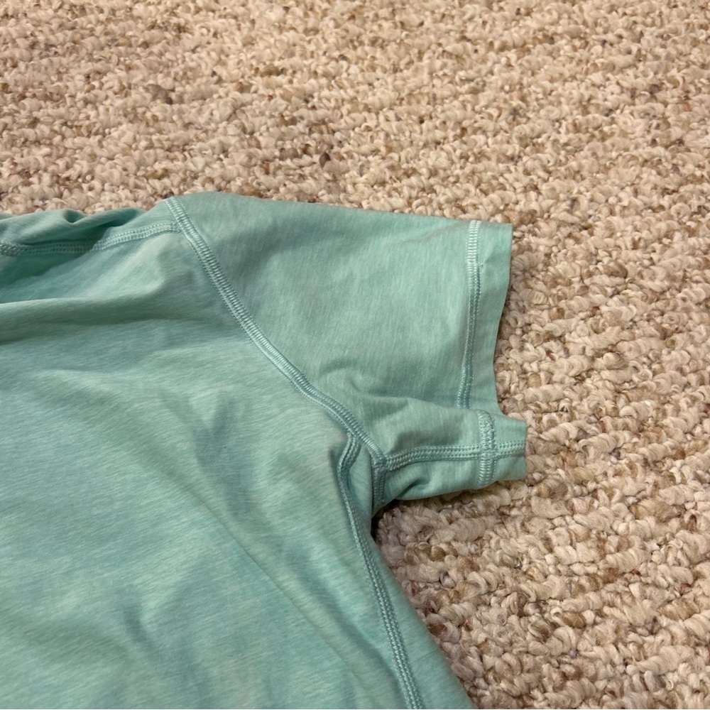 Hanna Andersson Youth Large T Shirt Active Breathable Like New Teal Girl/Boy — image 3 of 7